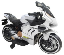 Babyland Dečiji Motor na akumulator 12V MB791-2 beli ( 025256B )