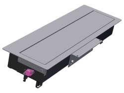 Bachmann TOP FRAME Ugradni nosač modula sa poklopc, 8 mesta, srebrni ( 925.501 )