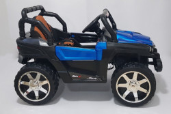 BAGI BJ-5900 - Dečiji Auto na akumulator sa kožnim sedištem i mekim gumama - funkcija ljuljanja - Plavi - Img 2