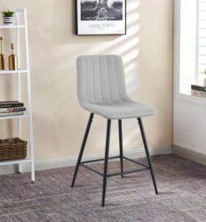 Barska stolica BC 1723 Svetlo Siva - Crne metalne noge ( 776-056 )