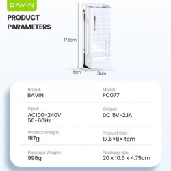 Bavin powerbank 40000mAh crna ( 90308 ) - Img 5