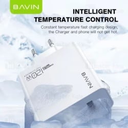 Bavin punjač 120W USB-A + kabl type-C bela ( 90038 )-8