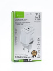 Bavin punjač 25W PD Type C + kabl Type C PC2106Y bela ( 90065 )