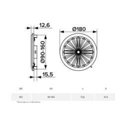 BB Link  Podesiva žaluzina 180mm   ( 254E )-2