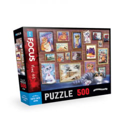 Blue focus puzzle 500 delova simpatične mace ( 38771 ) - Img 1