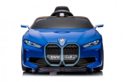 BMW i4 Dečiji Auto na akumulator sa kožnim sedištem i mekim gumama - Plavi - Img 2