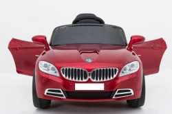 BMW Mini 1 Auto na akumulator sa kožnim sedištem i mekim gumama - Crveni - Img 2