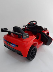 BMW MOTO SPORT - Crveni Auto na akumulator sa kožnim sedištem + funkcija ljuljanja - Img 8