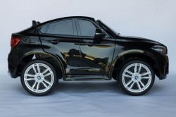 BMW X6 M Licencirani Dvosed na akumulator sa kožnim sedištem i mekim gumama - Crni ( BMW X6M ) - Img 4