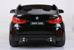 BMW X6 M Licencirani dvosed na akumulator sa kožnim sedištima i mekim gumama - Crni - Img 8
