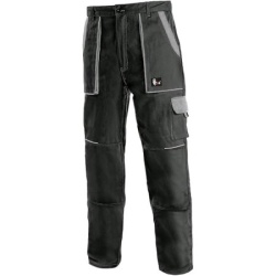 Canis Radne pantalone do struka luxy josef crno-sive vel.60 ( 55187 )