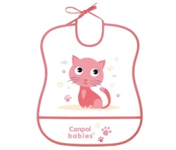 Canpol babies portikla sa dzepom cute animals pvc 2/919 pink ( 2/919_pin2 )
