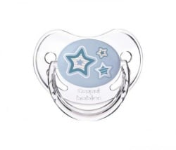 Canpol orthodontic  baby silikonska varalica 0-6m 22/565 "newborn baby" 1kom - stars ( 22/565_blu )-1