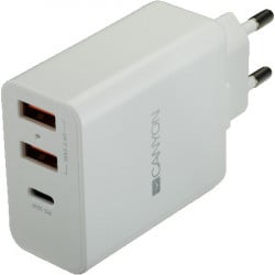 Canyon H-08 universal 3xUSB AC charger (in wall) ( CNE-CHA08W )  - Img 1