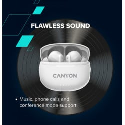 Canyon TWS-8, bluetooth headset white ( CNS-TWS8W )  - Img 11