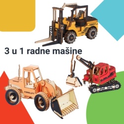 Čarolijashop 3 u 1 slagalice radne mašine ( 7749)