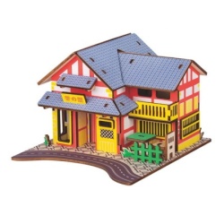 Čarolijashop 3d drvena puzzle - ČAJDŽIJNICA ( 718)-1