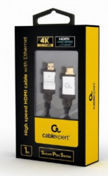 CCB-HDMIL-1M Gembird HDMI kabl, High speed,ethernet support 3D/4K TV Select Plus Series blister 1m - Img 2