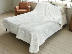 Ćebe Merinos 220x160cm A14 List Priljavo bela boja ( VLK000394-A14list )