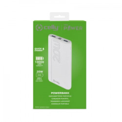 Celly power bank 10000 mAh 20W + kabl Type-A na Type-C bela ( 77005 ) - Img 2