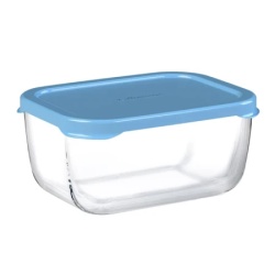 Činija snowbox 420cc plavi poklopac