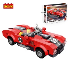 Cogo trkački auto crveni broj delova: 173 ( 93731 )