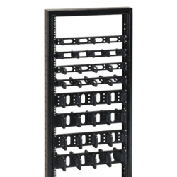 Conteg 19" Prednji ranžirni panel 1U plasticni prsten 40x50mm ( Dp-vp-p1 )