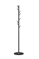 Crni metalni čiviluk sa postoljem 175 cm