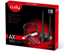 Cudy WE4000 AX5400 Wi-Fi 6/6E bluetooth 5.2 PCIe adapter mrežna karta-2