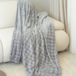 Dekordom ćebe soft wave 130x170 - grey ( 024913 )-2