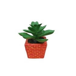 Dekordom cvet u saksiji - succulent cube 654 - n44 ( 024277 )-1