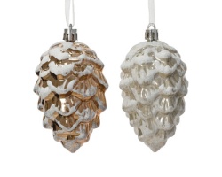 Dekordom dekoracija - hanging pinecone 9cm 028284 - rose - kmg ( 045626 )