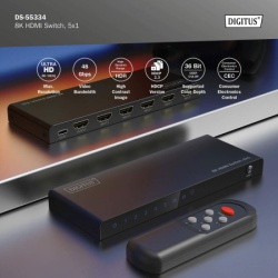 Digitus 8K HDMI Switch, 5x1 8K/60Hz ( ds-55334 )-3