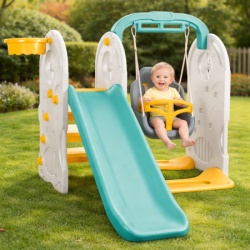 Dolu Set za dvorište 4u1 Set za dvorište - tobogan + ljuljaška + koš ( 026231 )-2