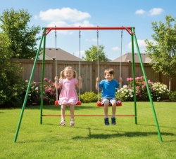 Double Fun - velika ljuljaška za decu - metalna konstrukcija 120x160x200 (1065)