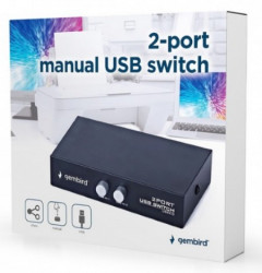 DSU-21 Gembird 2 port manual USB switch - Img 2