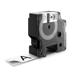 Dymo traka industrijska poliester 24mm crna/bela ( DY1734523 )