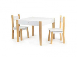 Eco toys sto za decu sa dve stolice beli ( OT143 ) - Img 2