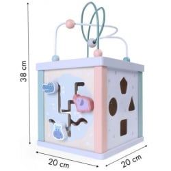 Ecotoys Drvena kocka za razvijanje motoričkih sposobnosti ( 1021 )-4
