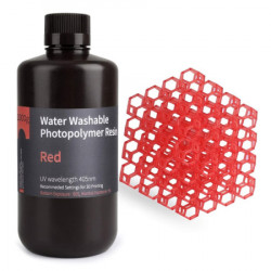 Elegoo water washable resin 1000g clear red ( 054047 )
