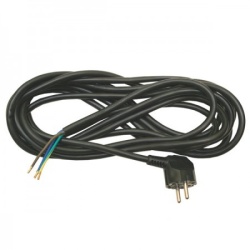 Elit+ priključni kabl šuko utikač pp/l 3x0.75/2m crni 2.5a/250v ( EL75271 )