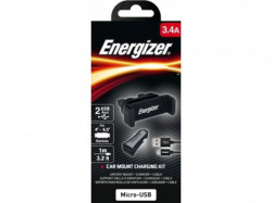 Energizer Max Universal CarKit 2USB+MicroUSB Cable Black ( CKITB2CMC3 ) - Img 2