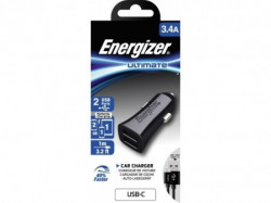 Energizer Ultimate Car Charger 2USB+Cable USB-C Black ( DCA2CUC23 ) - Img 2