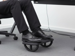 Ergonomski odmarac za noge sa podesivim nagibom ( PL-2504 ) - Crni