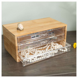Estia es02-17699 kutija za nakit bambus 24.5x11cm 3 fioke