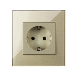 Exeshop 16a EU wi-fi wall socket zlatni (tuya) ( sws003 )