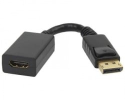 Fast Asia kabl adapter DisplayPort (M) - HDMI (F) crni - Img 2