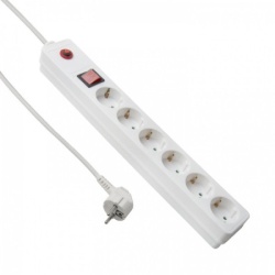 Fast Asia Produžni kabl 6r/3m sa prekidacem i zaštitom 3x1,5mm (Linkom) - beli ( 593 )