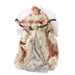 Festa angel 10 novogodišnja dekoracija vila zlatna 40cm ( 750065 )