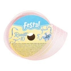 Festa rosett 10 ukrasna traka 25mm 3m roze ( 710787 )
